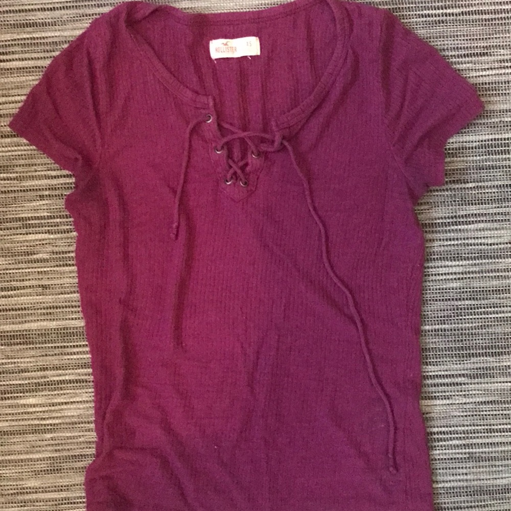 Hollister crisscross shirt